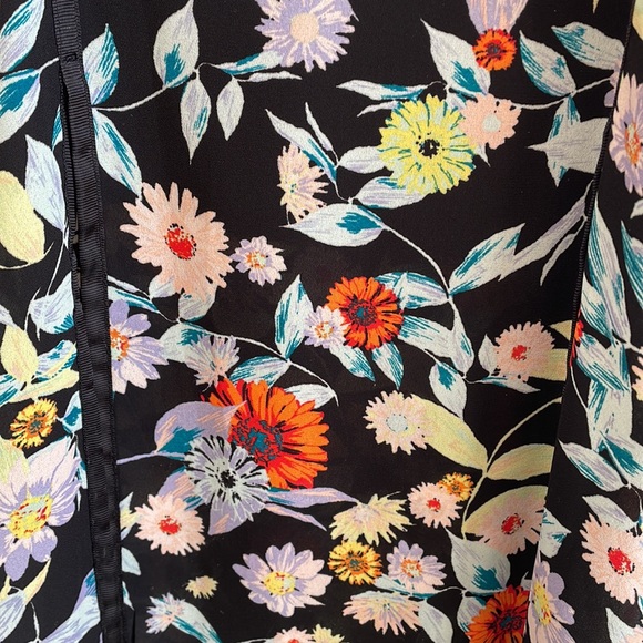 Volcom - Tropical Floral Maxi Skirt w/thigh High Slits - Picture 4 of 8